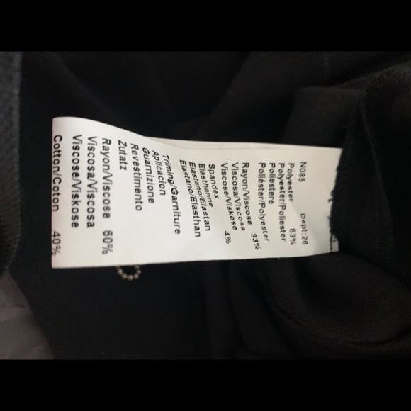 NWT Gerard Darrel Size 6 Black Cap Sleeve Dress - Picture 9 of 10